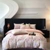 100% Egyptian Cotton Bedding Set 800TC Duvet Cover Set with Bed Sheet and Pillowcase, Vintage Oil Printing Style, Luxury Sheets