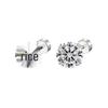 2025 Zirconia Stud Earrings: Women's Versatile Inner Screw Ear Cartilage Studs, Stainless Steel