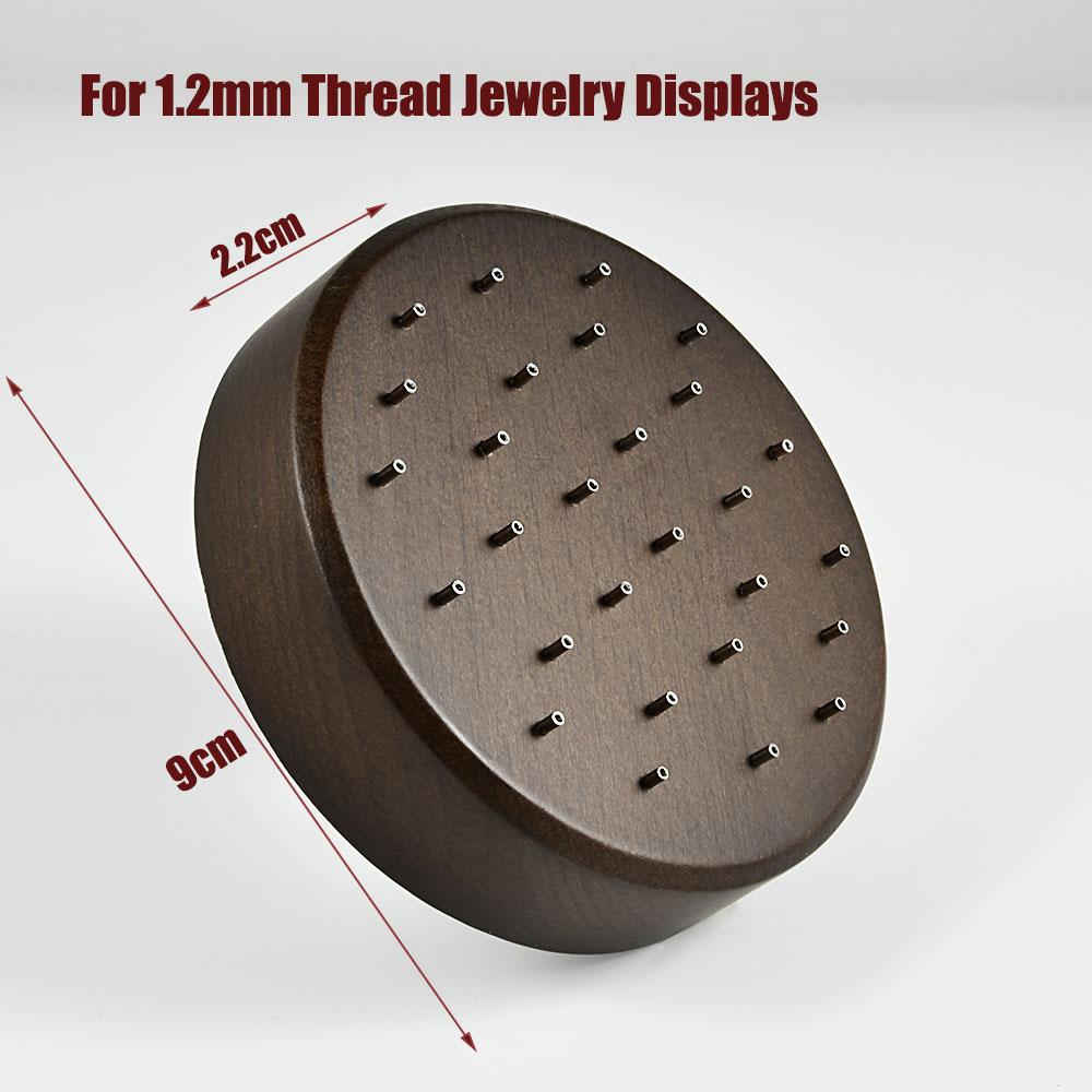 1PC Wood Piercing Jewelry Display Flower Heart Shape Cases Stand Earring Belly Lip Tongue Body Piercing Jewelry Solid Wood Stand