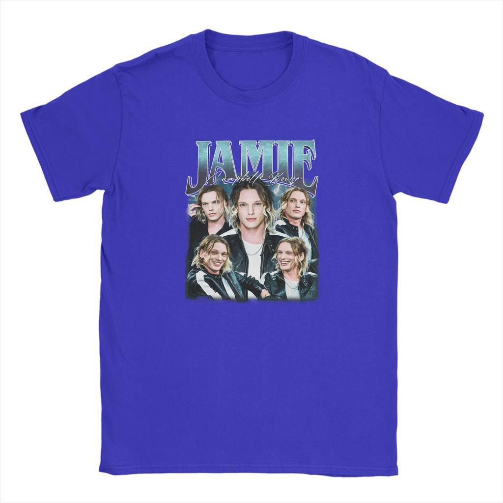 Casual TShirt Summer JJamie Campbell Bower Trendy Cool T Shirts  100 Cotton Tshirt for Fun Loose Short Sleeve Clothing