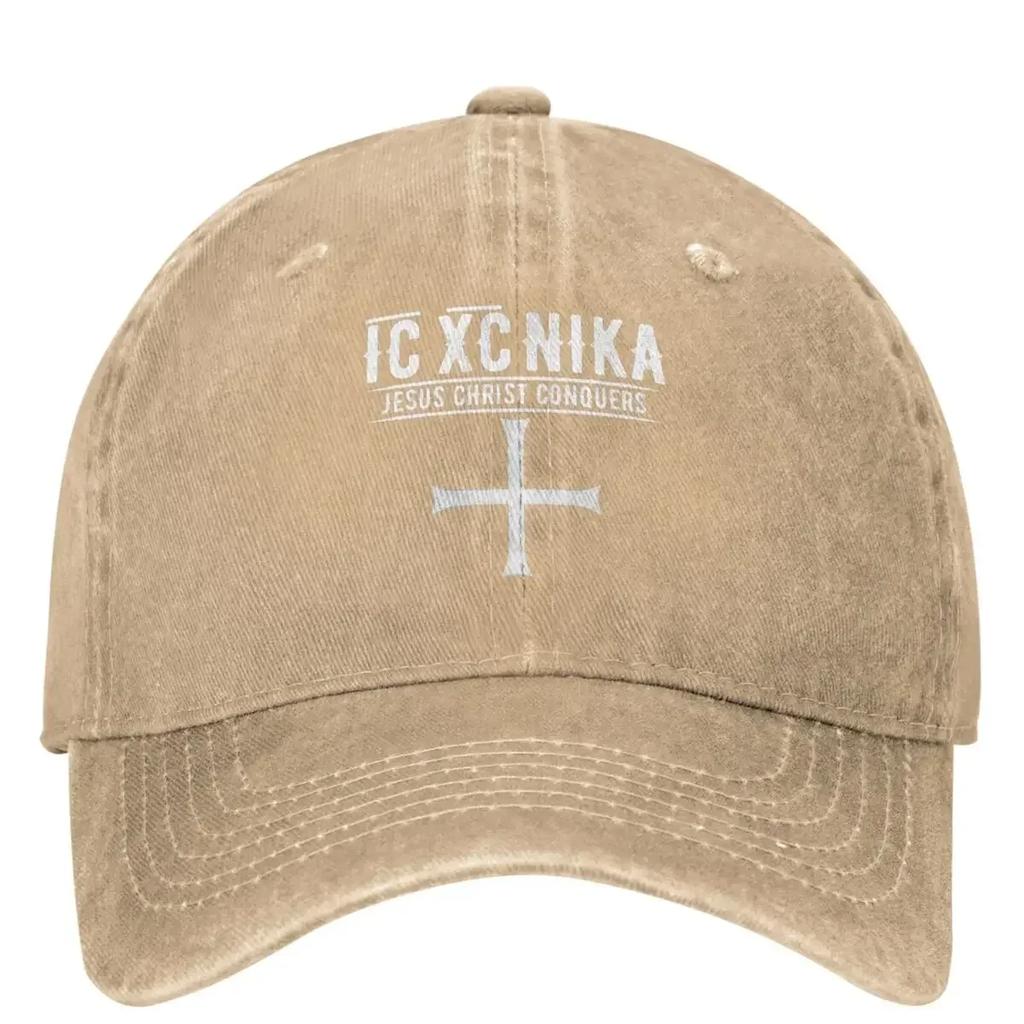 IC XC NIKA JESUS CHRIST CONQUERS Baseball Cap Y2k Retro Couple WoWoUnisex Hip Hop Dad Hats Sunscreen Tennis Skate Baseball Caps Gift