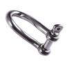Upgrades Stainless Steel Rotates Eye Shackle Twist Link Shackle Screw Pin Twistes Shackle for Sailing Boating & Lifting