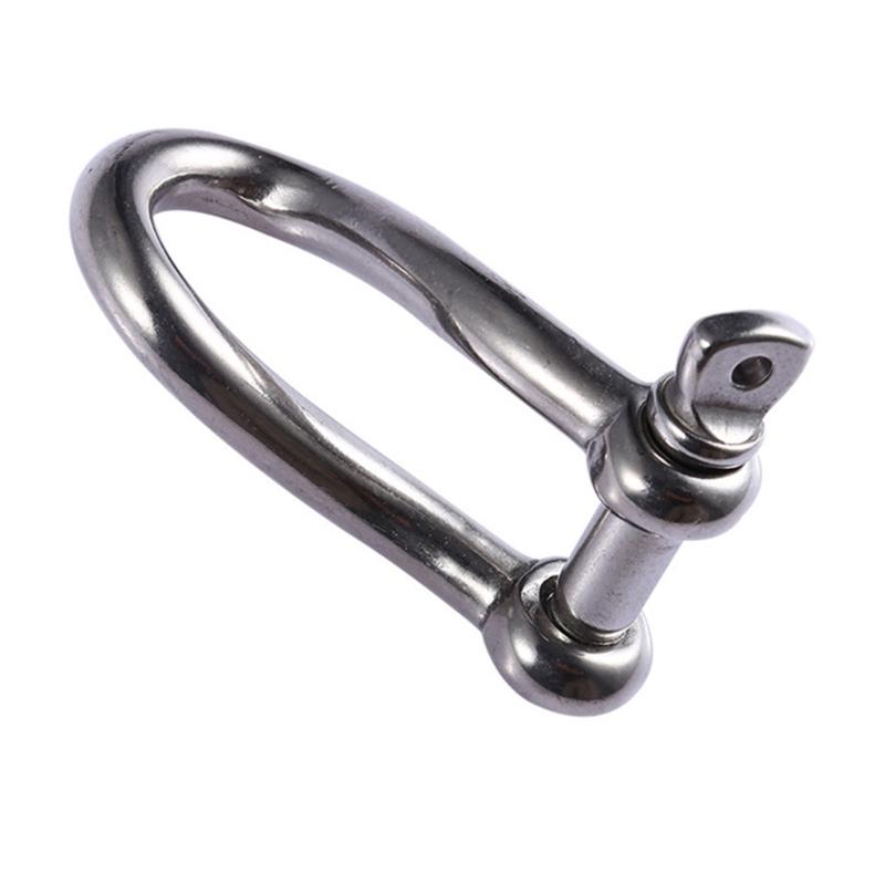 Upgrades Stainless Steel Rotates Eye Shackle Twist Link Shackle Screw Pin Twistes Shackle for Sailing Boating & Lifting