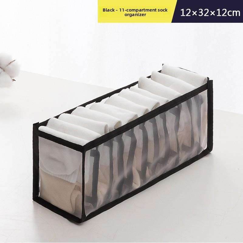 Japanese Style Underwear Organizer With Divided Compartments For Drawer Storage And Closet Use