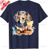 Aesthetic Watercolor Dachshund TShirt Unisex Unisex Summer Cotton Printed TShirt Casual Streetwear Clothes Camisetas Tops Tee