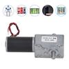 Gear Motor   24V Speed Reduction Self Locking Dual Shaft Reversible Worm Geared Motor