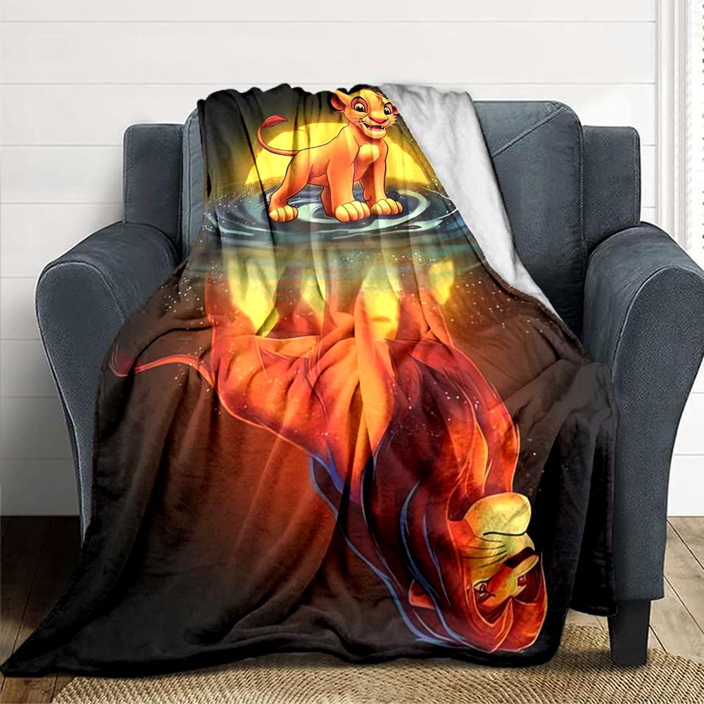1Pc Lion Celebration Scene Blanket For Couch Bed Plush Cozy Fuzzy Blanket Super Soft Warm Blankets For Fall And Winter 0918267