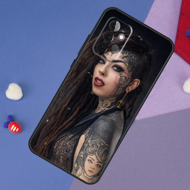 Sexy Sleeve Tattoo Girl Case For Samsung Galaxy A15 A54 A34 A14 A13 A53 A16 A26 A36 A56 A12 A22 A32 A52 A06 A35 A55