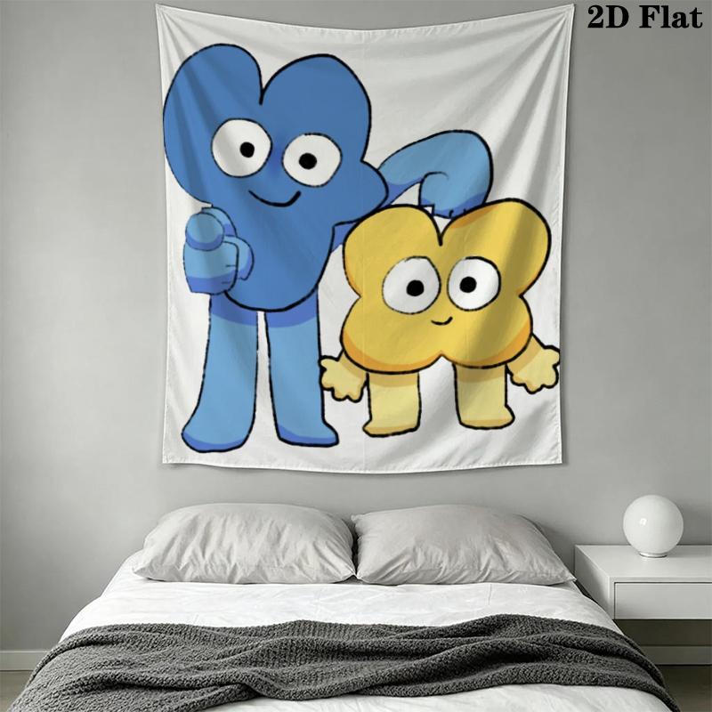 BFDI Wandteppich Ästhetisches Wandbehang Gedruckter Stoffdecke Dekorative Wandteppiche für Schlafzimmer Wohnzimmer Heimdekoration