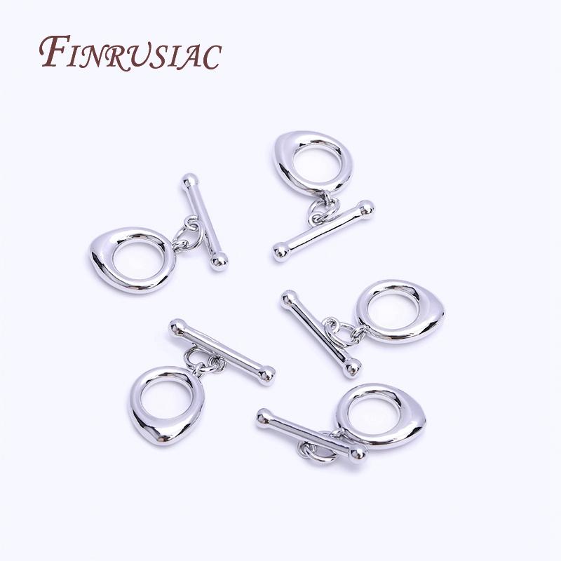 18K Real Gold Plated Fashion Droplet OT Clasp For Necklace Bracelets Crafts Supplies,Dainty Brass Toggle Clasp DIY Accessories