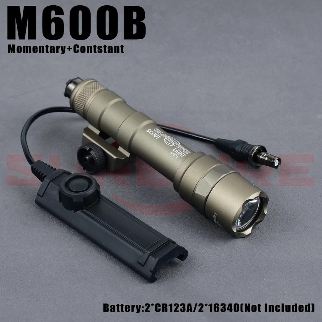 Surefire M300B M600B Flashlight M300 M600 Series Light 600Lumen Lamp Switch Surefire Torch M300C Aluminum Momentary Contstant