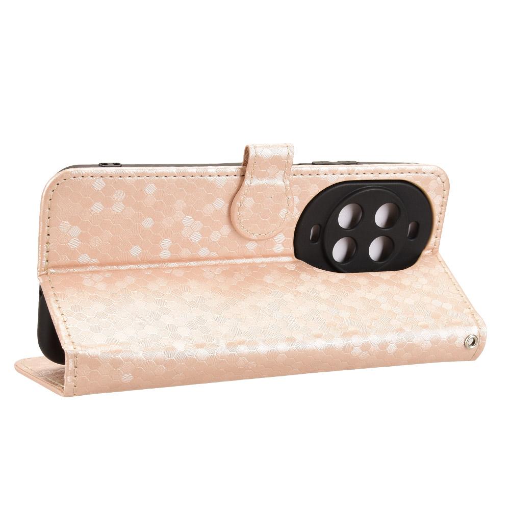 For Huawei nova 14 Pro 5G Wallet Case Dot Pattern Imprint PU Leather Phone Cover with Wrist Strap