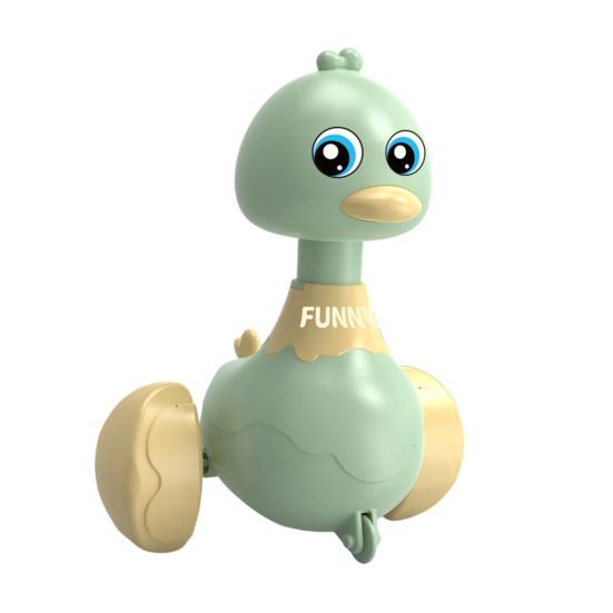 Kids Walking Duck Toy Press Go Inertial Drive Pull Back 360 Degrees Rotatable Head Duck