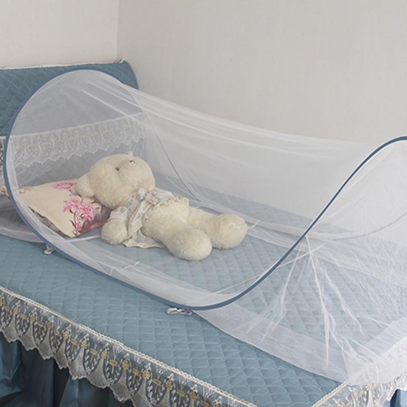 Portable Foldable Camping Net Adjustable Single Dormitory Camping Mosquito Net Outdoor Camping Tent For Single Bed Full Cover