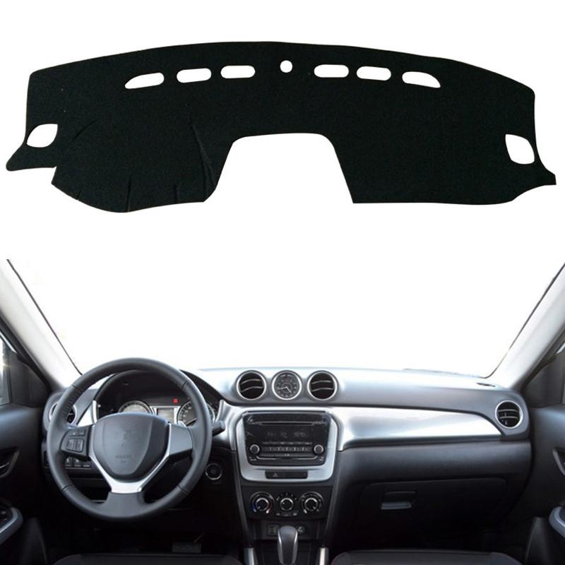 

Car Styling For Suzuki Vitara LY Escudo 2015- 2024 Dashboard Cover Mat SunShade Carpet Protector Cushion Black(Black Edge)