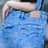 UK Trident Denim Tote Bag for Lightweight and Shoulder Made from Jeans Women, Stylish, Bag, 32-inch