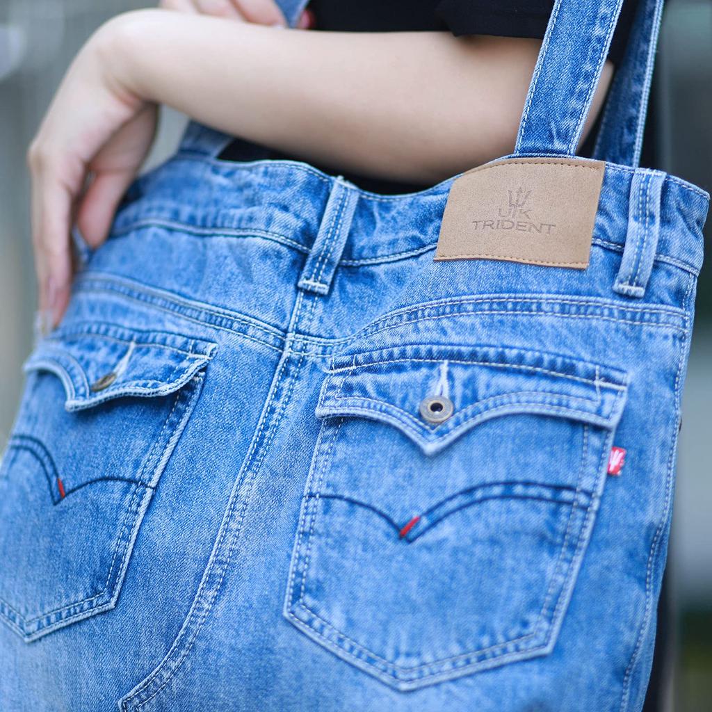 UK Trident Denim Tote Bag for Lightweight and Shoulder Made from Jeans Women, Stylish, Bag, 32-inch