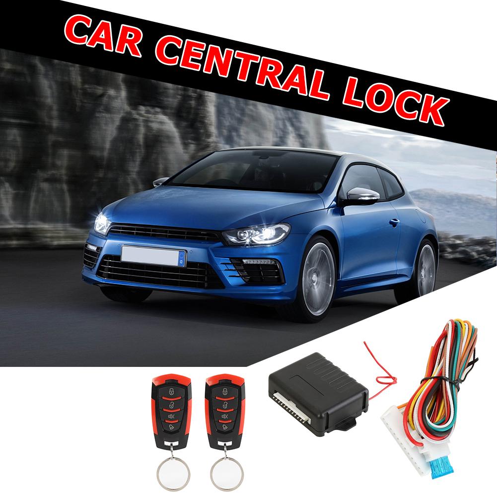Universal Car Remote Central Door Lock Remote Unlocking/Locking Alarm Keyless Entry System VH10P/401/T102 Interface Lock Kits