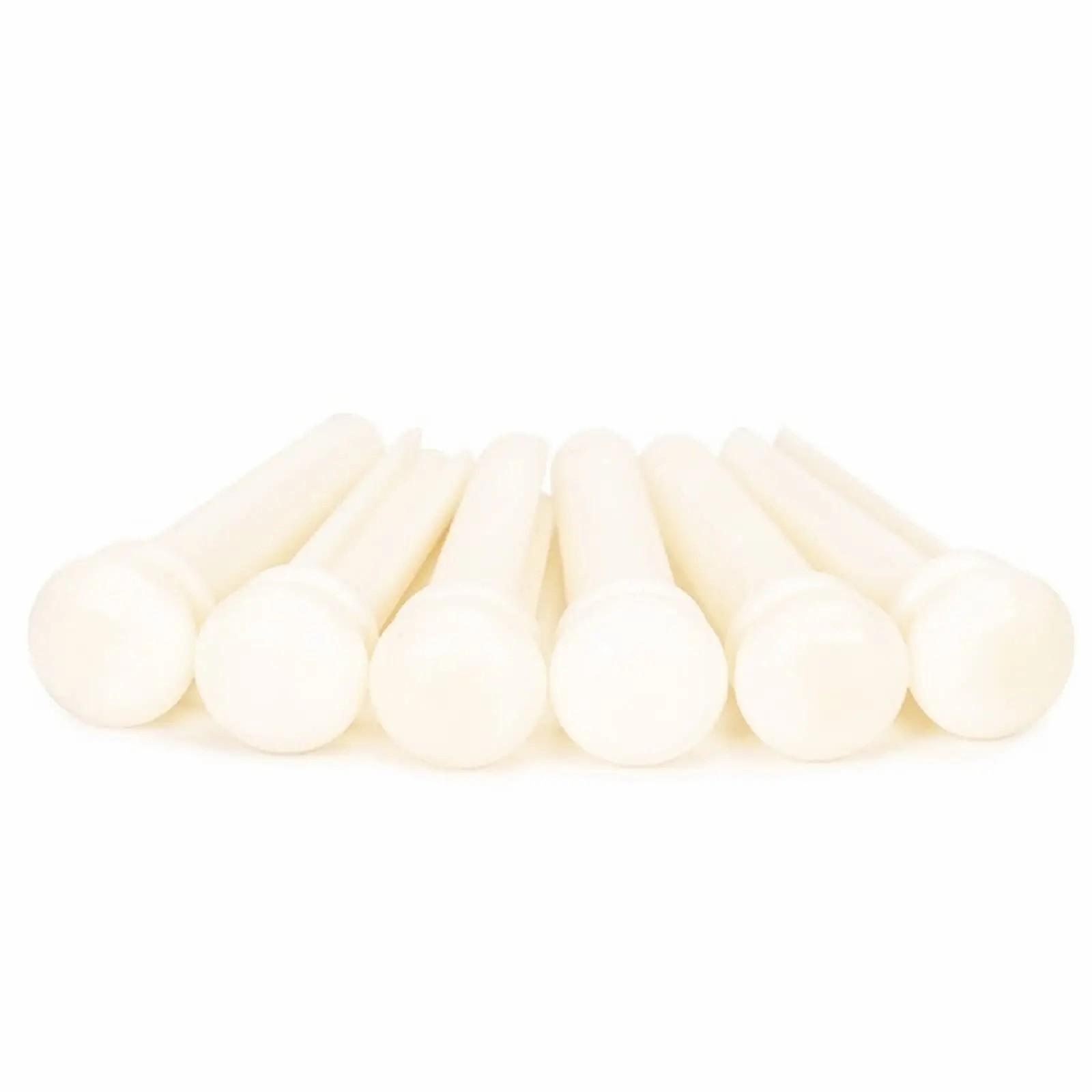 

Штифти для акустичної гітари, деталі гітари Miwayer, справжні кістяні кілочки для мосту з крапкою, 6 шт.