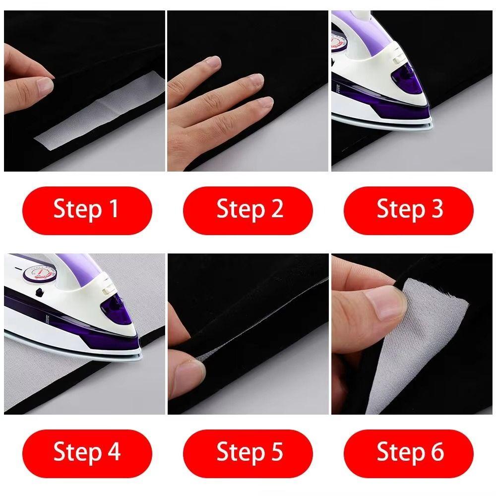 30D/50D/75D Iron-On Interlining Fabric Polyester Black Single-Sided Adhesive Lining DIY Lightweight Fusible
