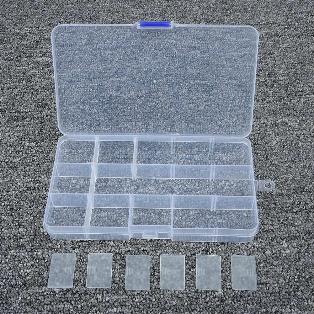 Storage Box Organizeis Organizer Portable Storing Transparent Organizer Plastic Adjustable Compartment Jewelry