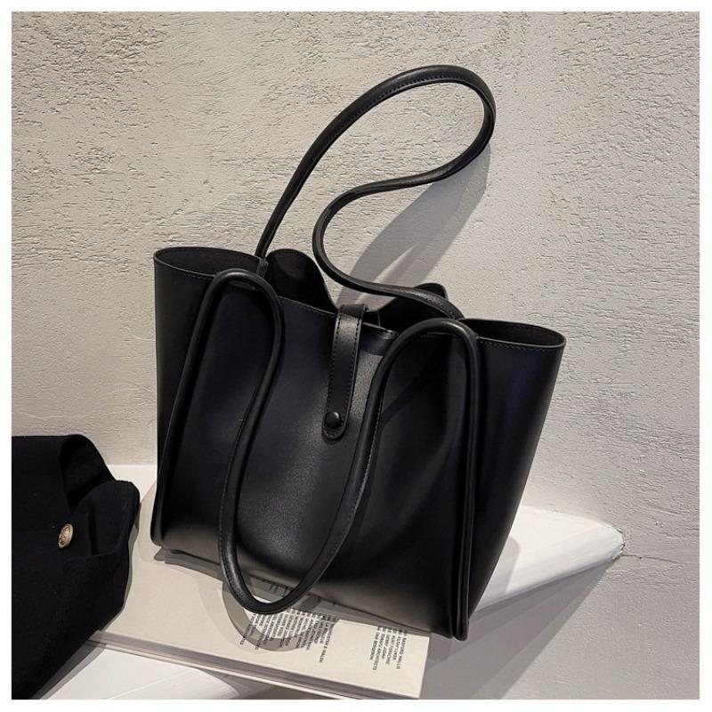 

Retro large-capacity women s bag new bag fashion mother and child bag niche versatile large-capacity underarm bag чёрный