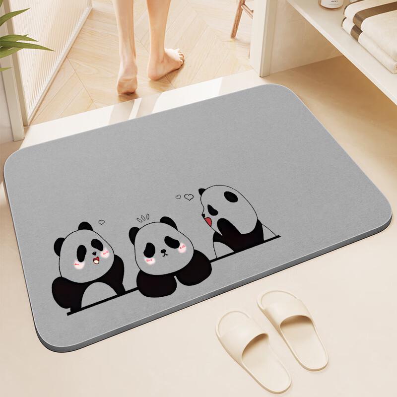 Non-slip Cute Bear Absorbent Bathroom Toilet Mat