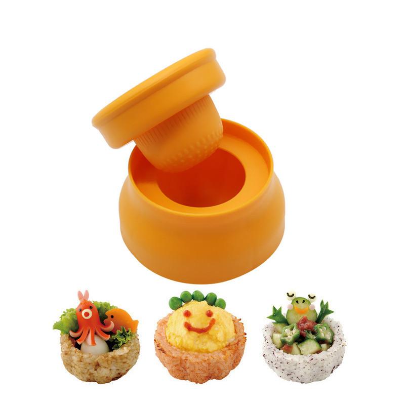 Japanische Reis Form DIY Kunststoff Reis Ball Tasse Mold Maker Kreative Sushi Mold Maker Für Kind Küche Sushi Werkzeuge