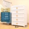 Multilayer Plastic Storage Cabinet: Drawer-Style for Bedroom and Nursery 