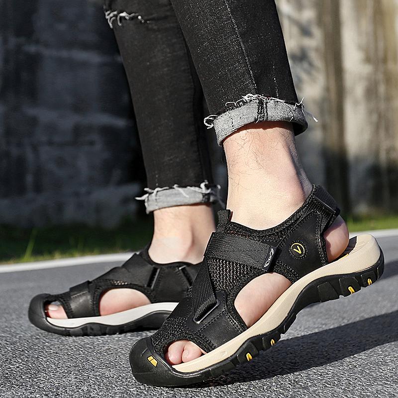 Fashion Light Weight Casual Men Mesh Sandals Cool Street Slippers Summer Flip Flops Comfort Non Slip Man Beach Shoes Zapato Hombre