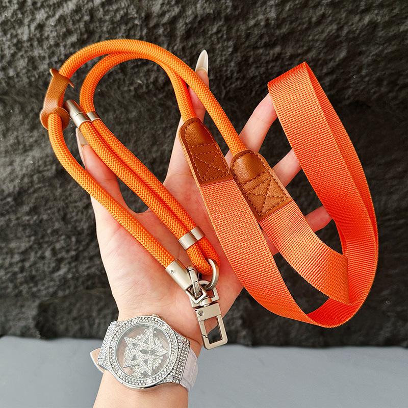 

150Cm Adjustable Upgraded Widened Shoulder Mobile Phone Lanyard Camera Rope High-End Decompression Phone Hanging Rope оранжевый