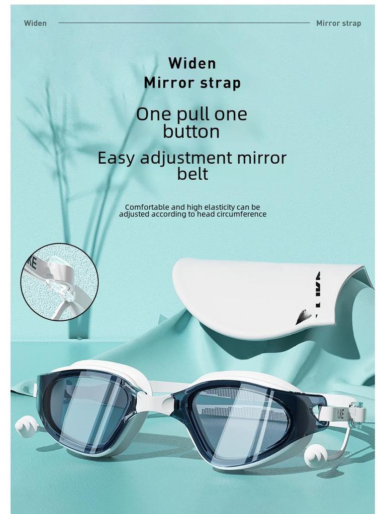HD Anti-Fog Waterproof Swim Goggles & Cap Set for Men and Women