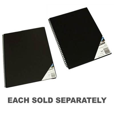 Quill Spiral Visual Art Diary Black Paper (45 Leaves)
