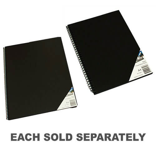 Quill Spiral Visual Art Diary Black Paper (45 Leaves)