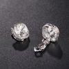 Luxury Gorgeous Square Crystal AAA Rhinestone Clip on Earrings New Design Simple Gold No Pierced Ear for Women Jewelry