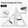 Large Math Geometry Rulers Plastic Geometry Tool for Blackboard White Board Teachers Class Geometry Math Set 40cm