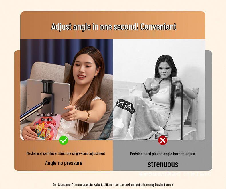 Dual Position Magnetic Phone Holder for Floor-Standing Live Streaming & Multi-functional Top-Down Shooting