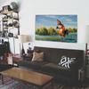 90x150cm Chicken Joe Surfs Up Funny Meme Flag Abstract Cartoon Art Design Tapestry Color Wall Hanging Flag For Bedroom