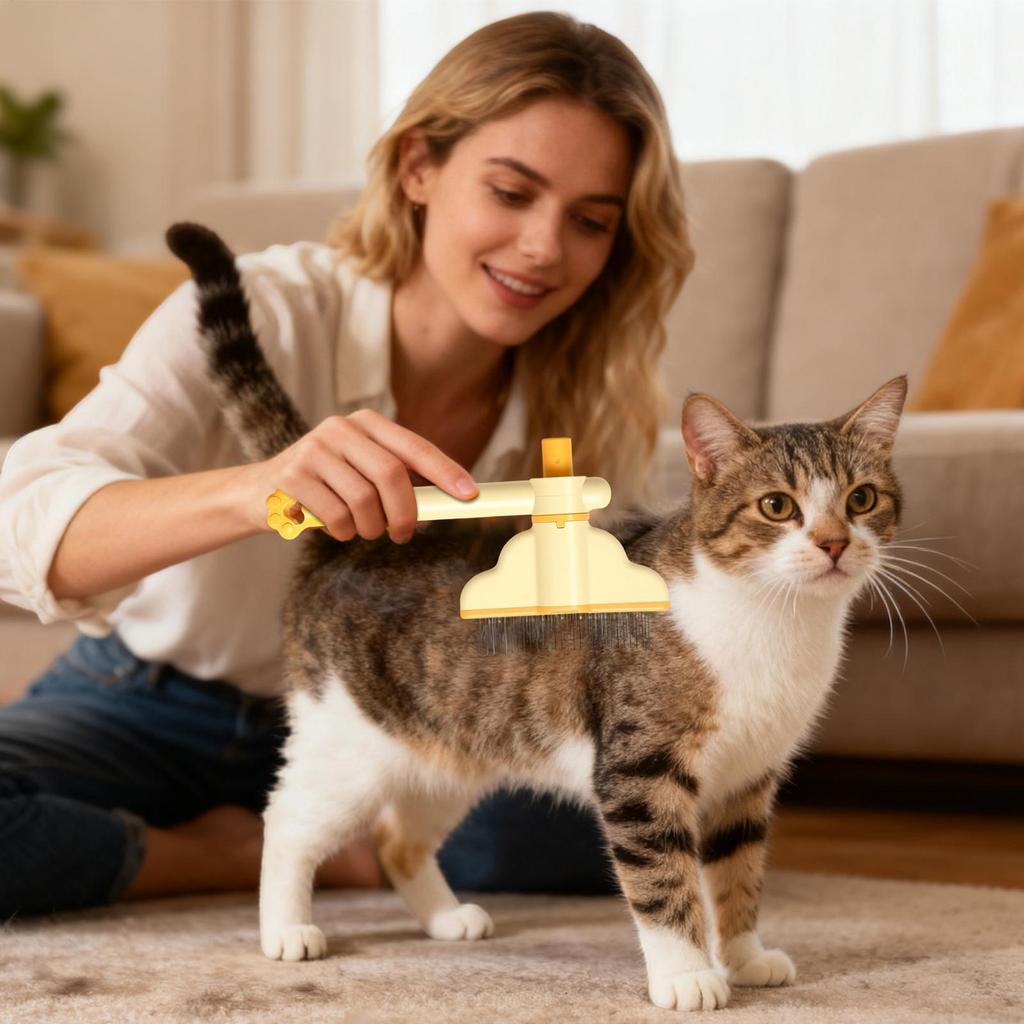 Pet Hair Removal Comb Gentle Comfortable Non-Slip Lightweight Brush Dog Hair Brush Beauty Cleaning Supplies Cat &Dog Universal