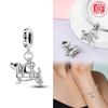 Charms Plata Mischievous Cat Pendant Copper Plated For Charms Copper Plated Original Bracelet For Jewelry Making