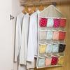 Multifunction Socks Toy Underwear Sorting Storage Bag 16 Pockets Hanging Organizer