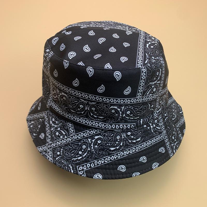 Fashion Cashew Flower Street Hip Hop Men And Women Bucket Hat Cotton Fashion Sunscreen Breathable Sunshade Bucket Hat
