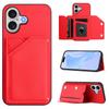 Card Holder Back Case For iPhone Air 17 16E 16 15 14 Plus 13 Mini 12 11 Pro Max Magnetic Button-Flip Leather Wallet Phone Cover