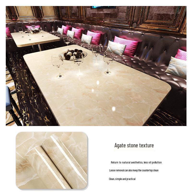 3D Marble Wall Sticker: Self-Adhesive, Oil-Proof, Thickened Decor for Bathroom, Kitchen, Wardrobe