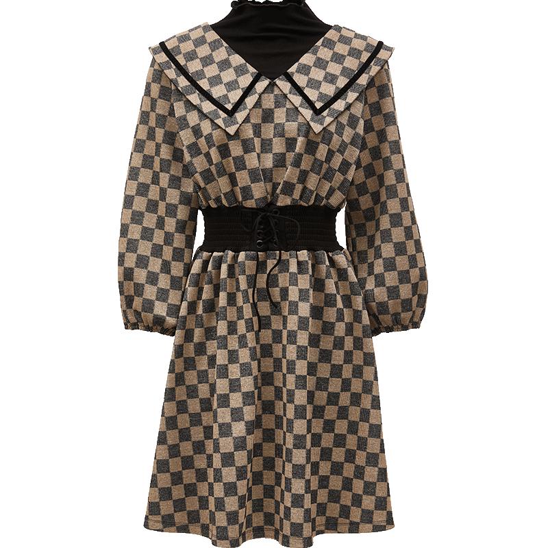 

VEROMODA Women s Plaid Faux Two-Piece Midi Dress XL (175/92A)