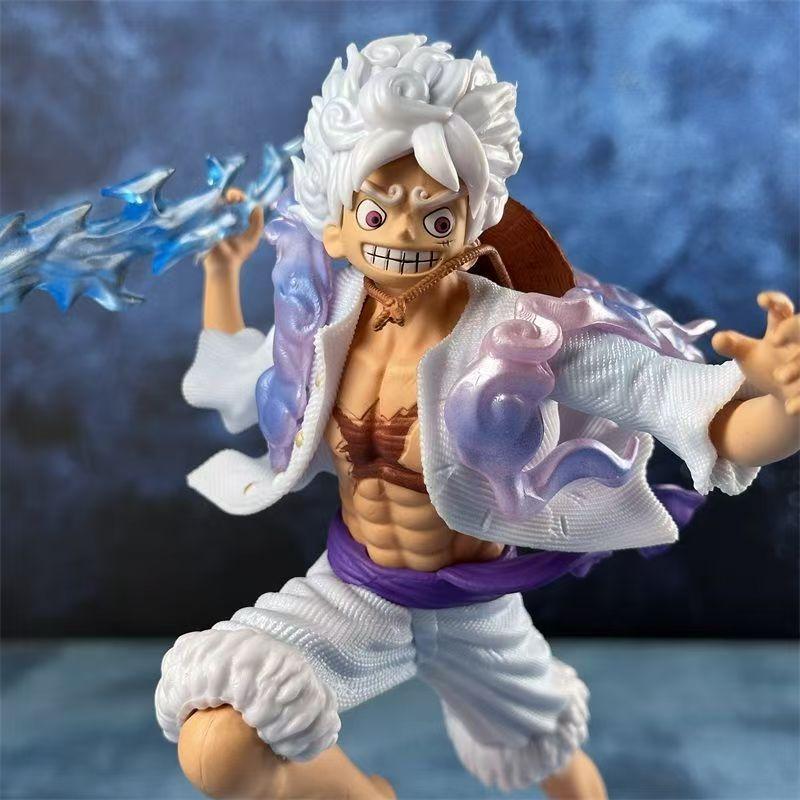 JT studio One Piece Same style 7.87in/20cm Step Cloud Luffy Roronoa Zoro Figura Colorful Collectible mini PVC Mode Toys Gifts
