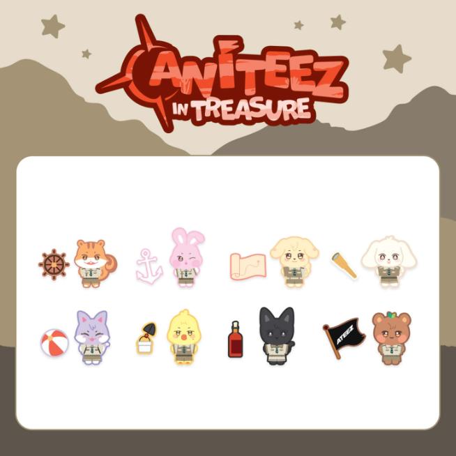 

Предварительный заказ ATEEZ x ANITEEZ в наборе TREASURE Stitch Wappen JJOONGrami