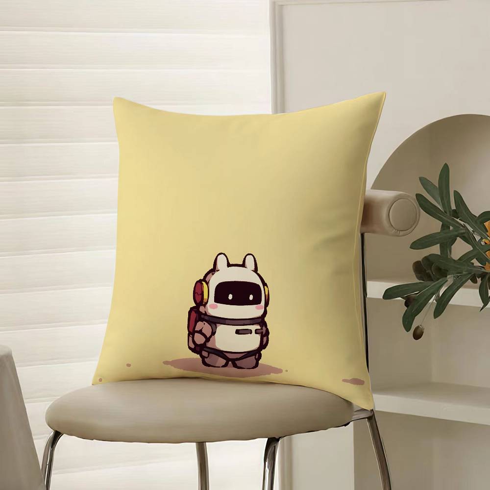 Cute Rabbit Dresses In Different Pillow Case Comfort Sofa Bed Silky Elegant Invisible Zipper Decorative Cushion Cover