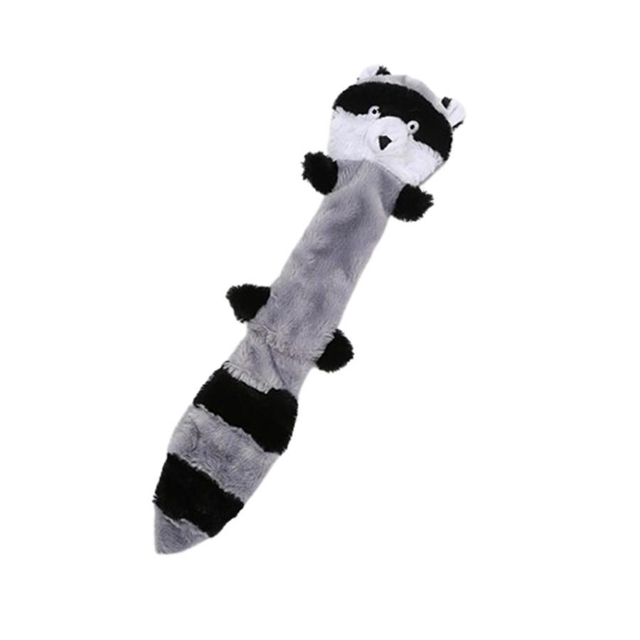 1 Pc Large Dog Toy Bite-Resistant Sound Plush Toy Squirrel, Raccoon, Fox Cartoon Pet Toy Squeaky Dog Toy For Small Medium Dog