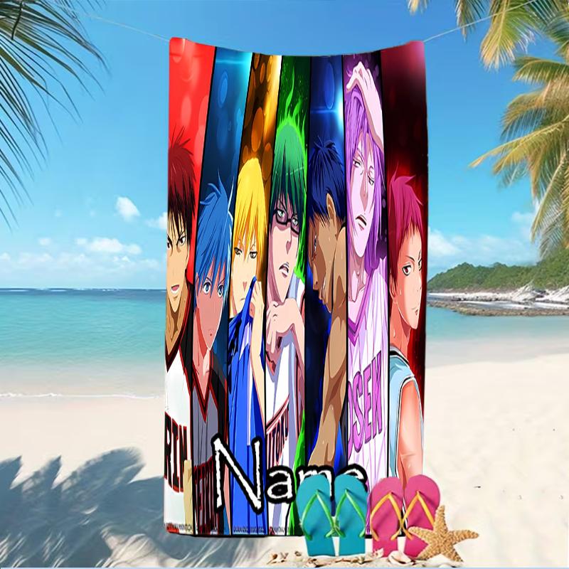 Customizable personalized beach towels Kuroko's Basketball themed designs.Suitable for the beach, yoga, sports;ideal as beach accessories
